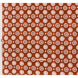 Slubbed Gauzy Cotton Woven - Red, Peach and White Tie Dye Flowers - Mood Exclusive Dandelion Daydream Print