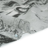 Crinkled Cotton Gauzy Woven - Grayscale Vacation Photos Patchwork - Mood Exclusive Memory Montage Print