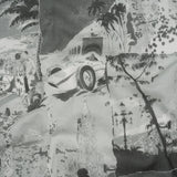 Crinkled Cotton Gauzy Woven - Grayscale Vacation Photos Patchwork - Mood Exclusive Memory Montage Print