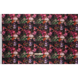 Polyester Mikado - Pink, Red and Green Melting Flowers - Mood Exclusive Alice’s Adventure Print