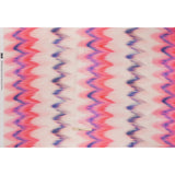 Polyester Mikado - Pink, Purple and Peach Ikat Zig Zag Stripes - Mood Exclusive High Horizons Print