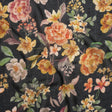 Cotton Voile - Black, Pink and Yellow Floral - Mood Exclusive Nocturne Garden Print