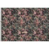Cotton Voile - Rose, Forest Green and Black Ikat Floral Shadows - Mood Exclusive Eclipse Euphoria Print