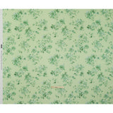 Cotton Voile - Mint and Green Floral- Mood Exclusive Watercolor Wilds Print