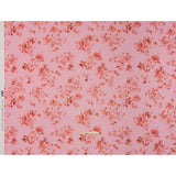 Cotton Voile - Rose Pink and Red Floral - Mood Exclusive Watercolor Wilds Print