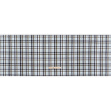 Cotton Shirting - Khaki, Navy and Light Aqua Blue Plaid - Deadstock