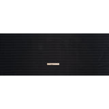 Stretch Cotton and Polyester Suiting - Black and White Stitched Stripes - Deadstock