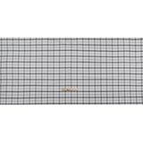 Cotton Oxford Shirting - Gray and White Check Plaid - Deadstock