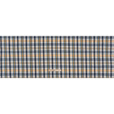 Cotton Shirting - Navy Blue, Yellow and Red Plaid - Deadstock