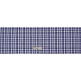 Cotton Twill Shirting - Cobalt Blue and White Plaid - Deadstock