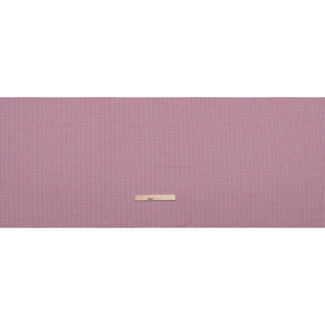 Cotton Shirting - Mulberry Pink and White Gingham Check - Deadstock