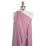 Cotton Shirting - Mulberry Pink and White Gingham Check - Deadstock