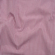 Cotton Shirting - Mulberry Pink and White Gingham Check - Deadstock