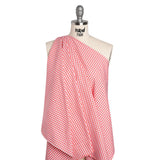 Cotton Oxford Shirting - Bubblegum Pink and White Gingham Checks - Deadstock