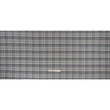 Cotton Oxford Shirting - Black, Gray and White Plaid - Deadstock