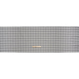 Cotton Oxford Shirting - Charcoal, Gray and White Plaid - Deadstock