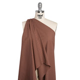 Cotton Shirting - Burgundy and Tan Checks - Deadstock