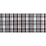 Cotton Shirting - Brown, Red and White Plaid - Deadstock