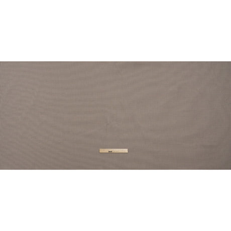 Cotton Twill - Beige, Black and White Striped Checks - Deadstock
