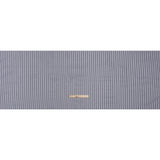 Cotton Shirting - Blue, Brown and White Stripes - Designer Deadstock