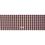 Cotton Shirting - Burgundy and Cream Buffalo Check - Deadstock