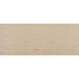 Cotton Twill - Natural Beige Speckles and Taupe Paired Stripes - Deadstock