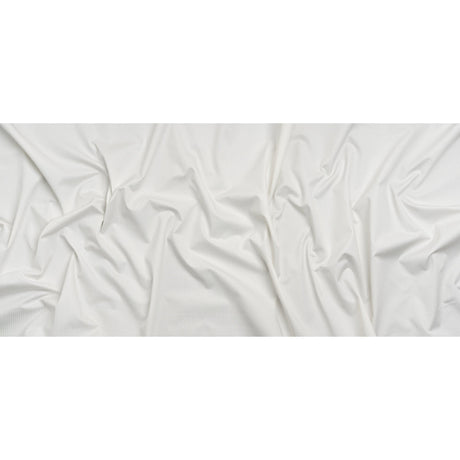 Cotton Twill - White on White Stripes - Deadstock