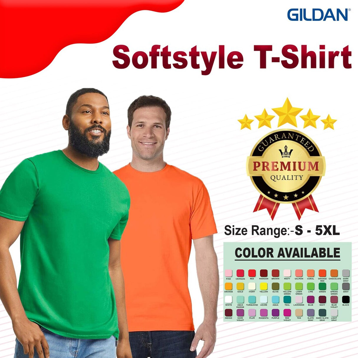 Gildan® Softstyle Crewneck Short Sleeve Tee