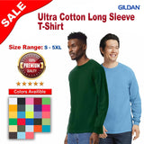Gildan® Ultra Cotton Long Sleeve Crewneck Comfortable & Durable T-Shirt