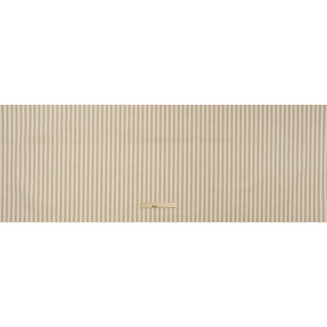 Cotton Twill - Beige and Ivory Ticking Stripes - Deadstock