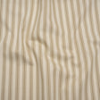 Cotton Twill - Beige and Ivory Ticking Stripes - Deadstock