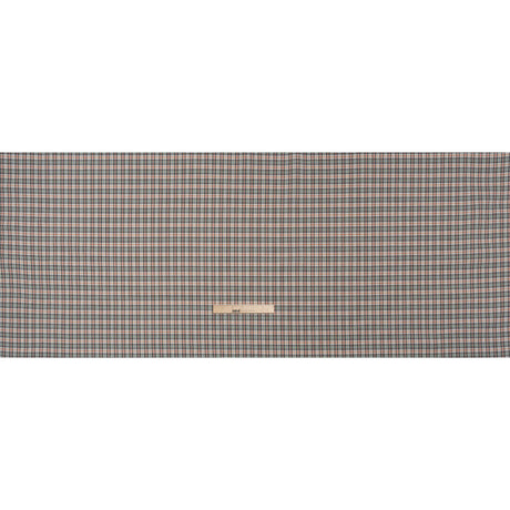 Stretch Cotton Twill - Charcoal, Cream, and Multicolor Plaid - Deadstock