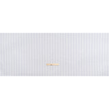 Cotton Birdseye Pique - White and Dark Blue Stripes - Deadstock