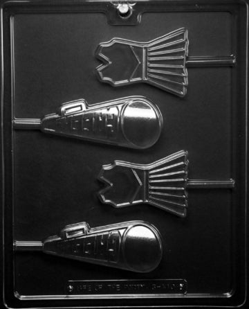 Cheerleader Theme Lolly Chocolate Mold - LPS110