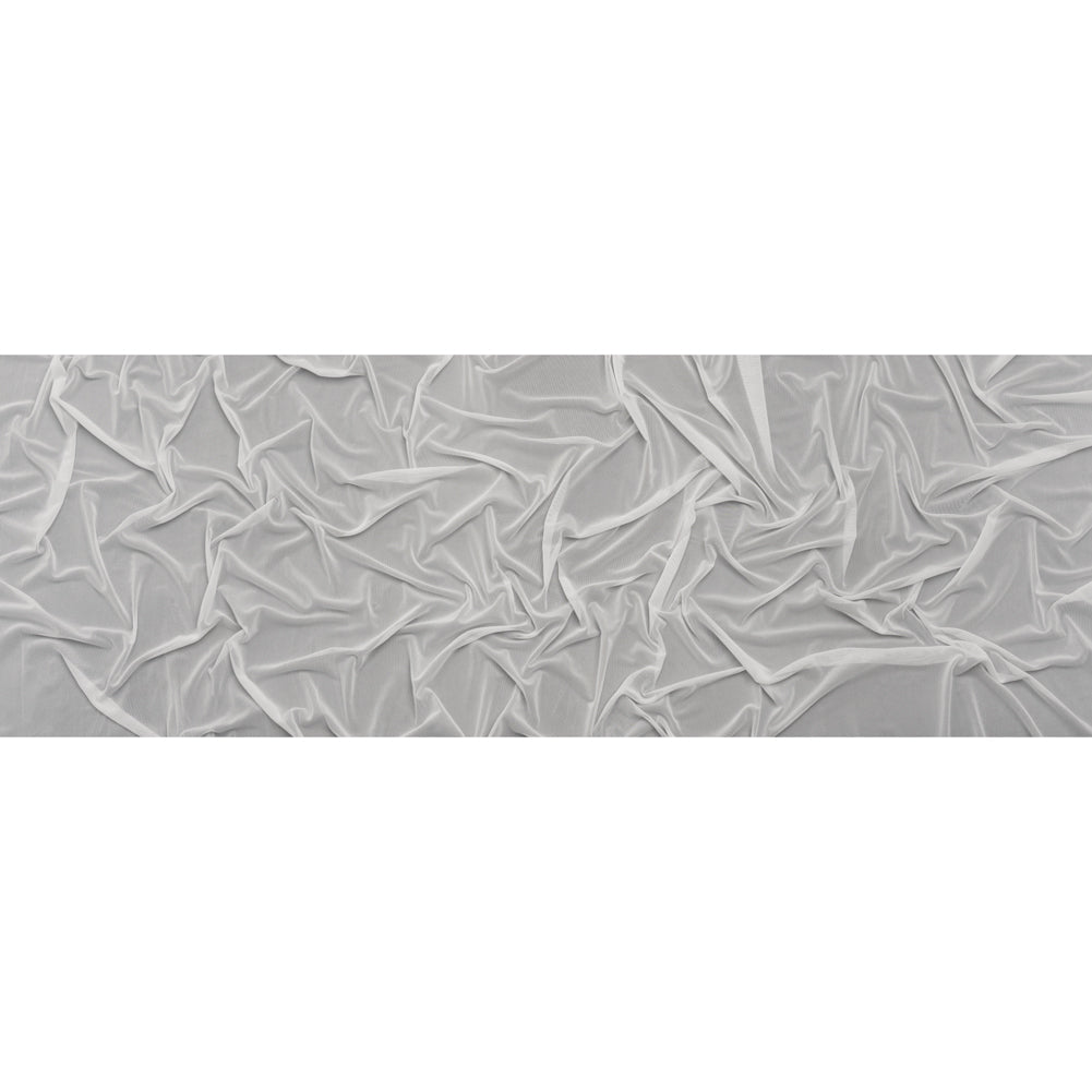 Polyester Stretch Mesh - Ecru - Designer Deadstock