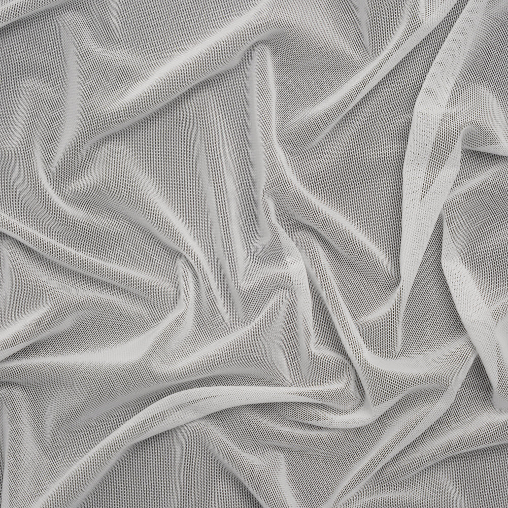 Polyester Stretch Mesh - Ecru - Designer Deadstock