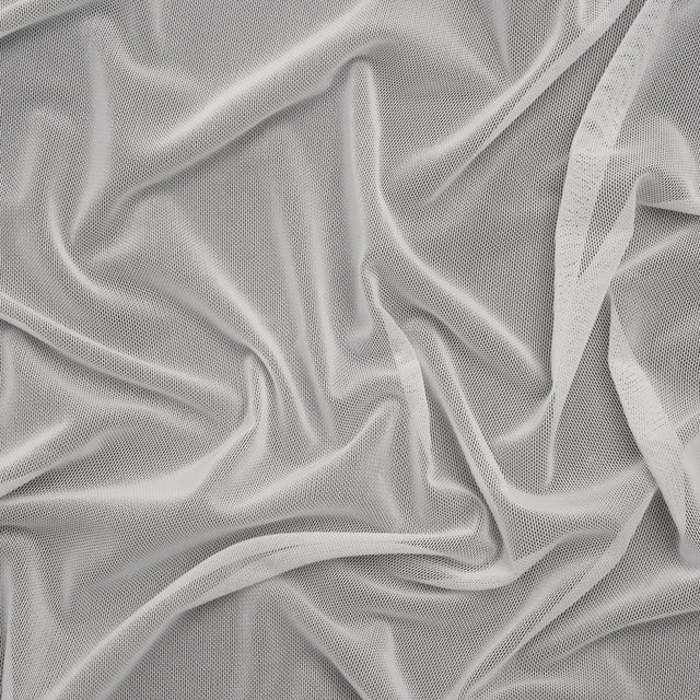 Polyester Stretch Mesh - Ecru - Designer Deadstock