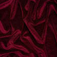 Glitter Stretch Polyester Velour - Burgundy - Designer Deadstock