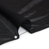 Stretch Polyester Mesh - Black - Designer Deadstock