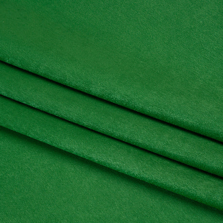 Washed Polyester Satin - Kelly Green - Designer Deadstock