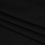 Stretch Rayon Shirting - Black - Designer Deadstock