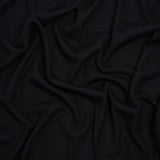 Stretch Rayon 2x2 Rib Knit - Black - Designer Deadstock