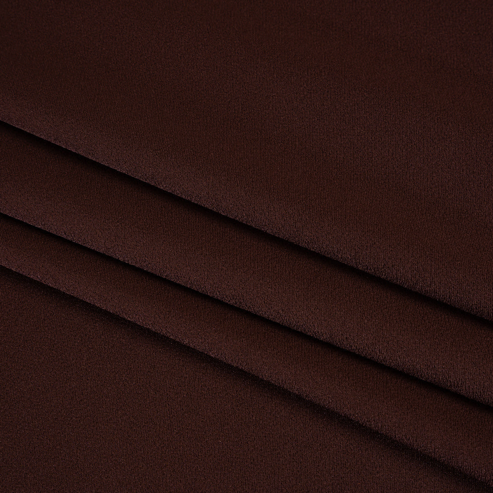 Crepe Back Satin by Alex Perry - Chocolate Brown - Designer Deadstock