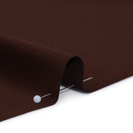 Crepe Back Satin by Alex Perry - Chocolate Brown - Designer Deadstock