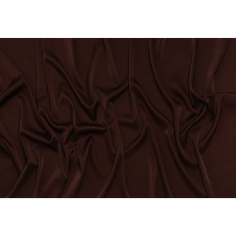 Crepe Back Satin by Alex Perry - Chocolate Brown - Designer Deadstock