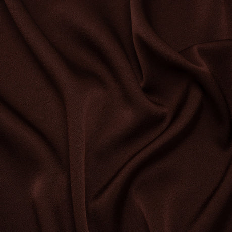 Crepe Back Satin by Alex Perry - Chocolate Brown - Designer Deadstock