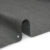 Wool Twill Suiting by Alexander McQueen - Black and White Heathered - Designer Deadstock