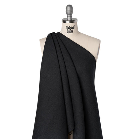 Wool Twill Coating by Alexander McQueen - Charcoal - Designer Deadstock