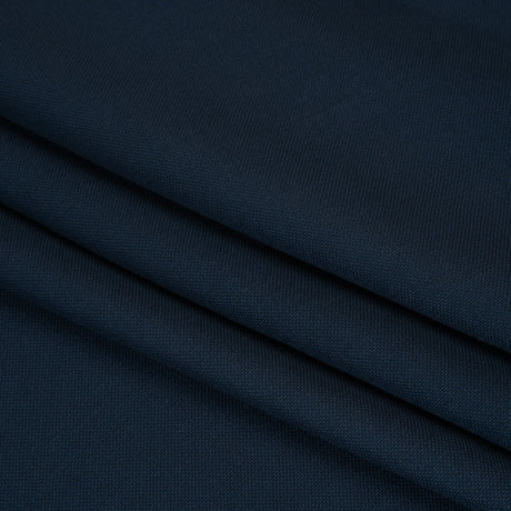Wool Basketweave Suiting by Alexander McQueen - Navy Blue - Designer Deadstock