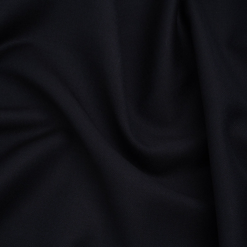 Wool Basketweave Suiting by Alexander McQueen - Dark Navy - Designer Deadstock